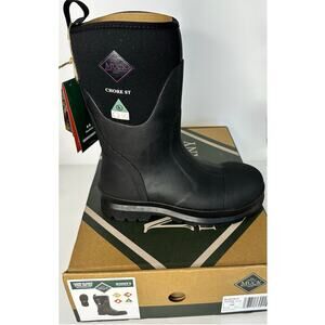 Muck Boots Women's Chore Classic Mid Waterproof Rubber Boots - Steel Toe